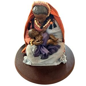 House of Lloyd Christmas Around the World African Madonna Figurine Vintage 1995